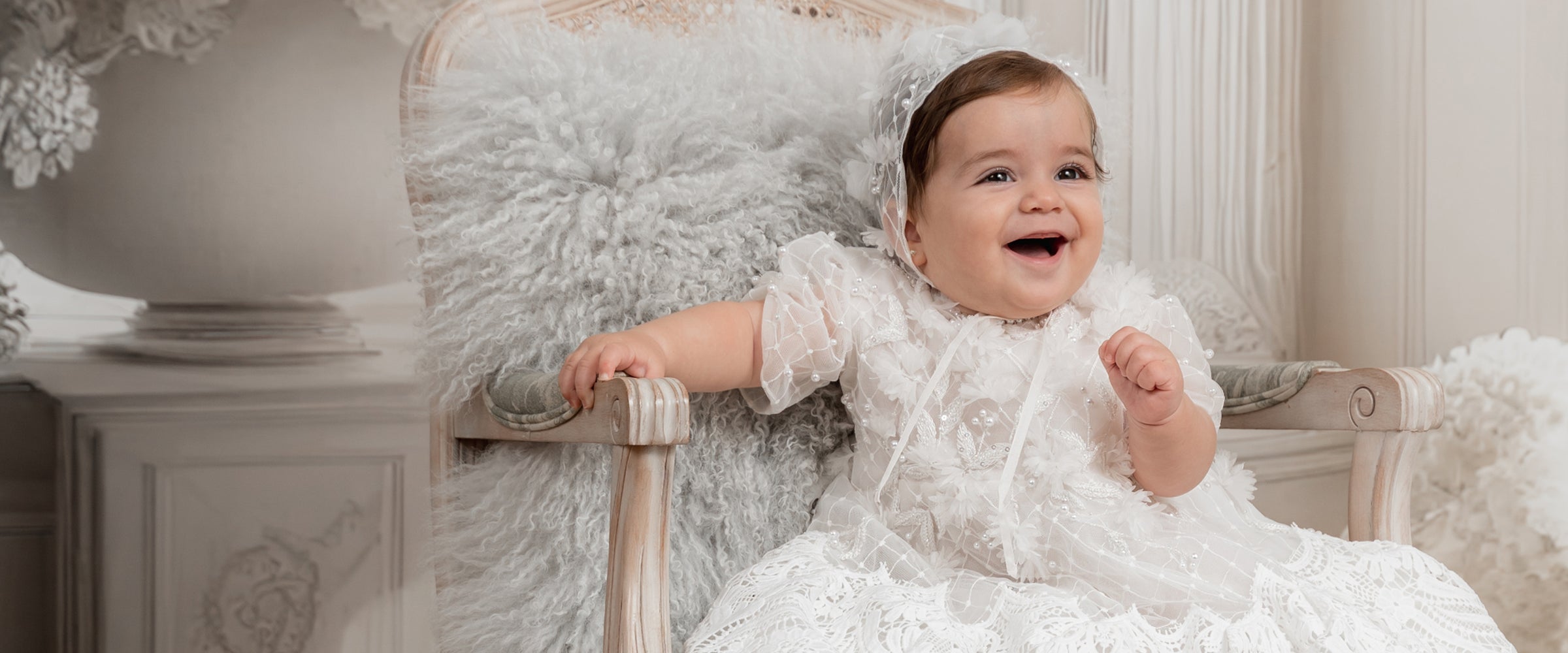 Robe Bapteme Fille Robe De Baptême Bébé Fille Organza Et Satin